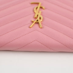 Saint Laurent Envelope Wallet On Chain WOC Pink