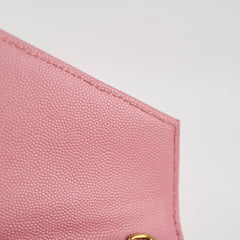 Saint Laurent Envelope Wallet On Chain WOC Pink