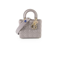 Dior Small Lady Dior ABC Grey Lambskin Light GHW