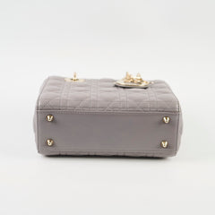 Dior Small Lady Dior ABC Grey Lambskin Light GHW
