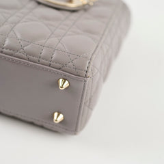 Dior Small Lady Dior ABC Grey Lambskin Light GHW