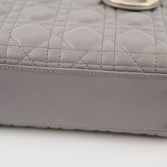 Dior Small Lady Dior ABC Grey Lambskin Light GHW