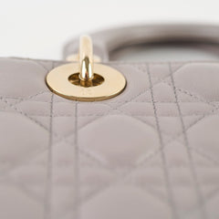 Dior Small Lady Dior ABC Grey Lambskin Light GHW
