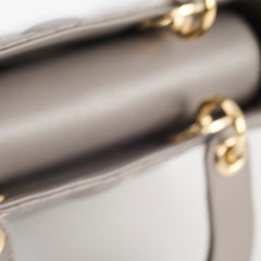 Dior Small Lady Dior ABC Grey Lambskin Light GHW