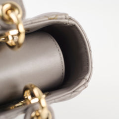 Dior Small Lady Dior ABC Grey Lambskin Light GHW