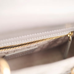 Dior Small Lady Dior ABC Grey Lambskin Light GHW