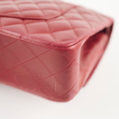 Chanel Classic Flap Medium M/L Lambskin Dark Red (10 Series)