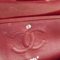 Chanel Classic Flap Medium M/L Lambskin Dark Red (10 Series)