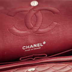 Chanel Classic Flap Medium M/L Lambskin Dark Red (10 Series)