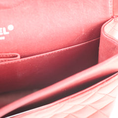 Chanel Classic Flap Medium M/L Lambskin Dark Red (10 Series)