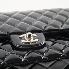 Chanel Classic Flap Medium M/L Patent Black (13 Series)
