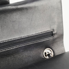 Chanel Classic Flap Medium M/L Patent Black (13 Series)