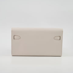 Hermes Kelly To Go Epsom in Gris Pale