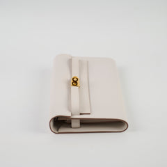 Hermes Kelly To Go Epsom in Gris Pale