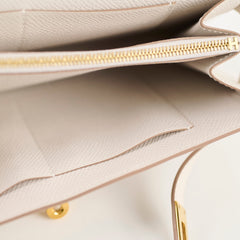 Hermes Kelly To Go Epsom in Gris Pale