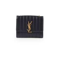 Saint Laurent Vicky Wallet On Chain Black