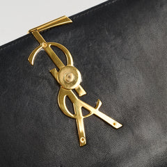 Saint Laurent Vicky Wallet On Chain Black