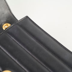 Saint Laurent Vicky Wallet On Chain Black