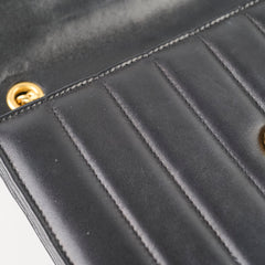 Saint Laurent Vicky Wallet On Chain Black