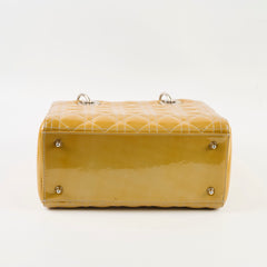Christian Dior Medium Lady Dior Limited Edition Patent Bag Gold/Bronze