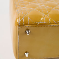 Christian Dior Medium Lady Dior Limited Edition Patent Bag Gold/Bronze