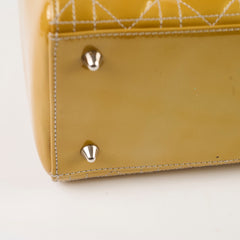 Christian Dior Medium Lady Dior Limited Edition Patent Bag Gold/Bronze