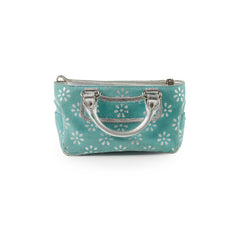 Celine Top Handle Tiffany Blue Suede