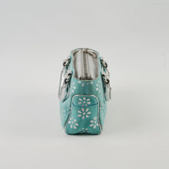 Celine Top Handle Tiffany Blue Suede