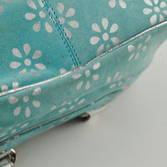 Celine Top Handle Tiffany Blue Suede