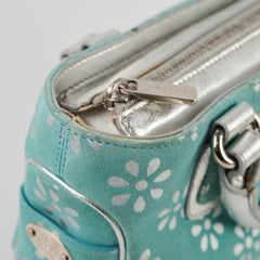 Celine Top Handle Tiffany Blue Suede