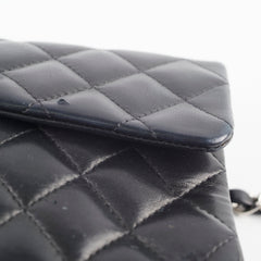 Chanel Lambskin East West Flap Black