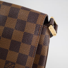 Louis Vuitton Musette Shoulder Bag Damier Ebene