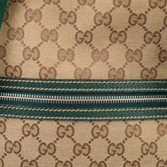 Gucci GG Canvas Messenger Bag Beige/Green