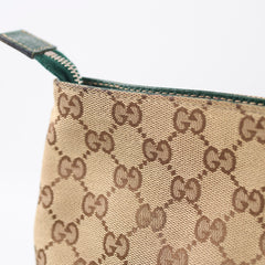 Gucci GG Canvas Messenger Bag Beige/Green