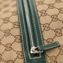 Gucci GG Canvas Messenger Bag Beige/Green