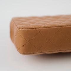 Chanel East West Flap Lambskin Caramel