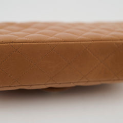 Chanel East West Flap Lambskin Caramel