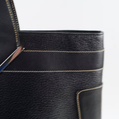 Gucci Leather Tote Black