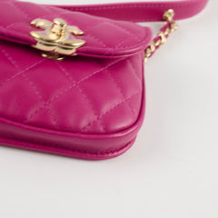 Chanel Belt Bag with Two Pouches Pink/Purple