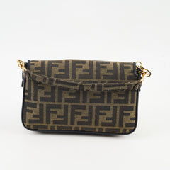 Fendi Mini Baguette Zucca Brown