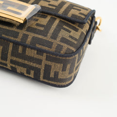 Fendi Mini Baguette Zucca Brown
