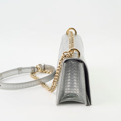 Dior Diorama Small Patent Silver