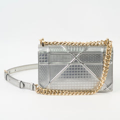 Dior Diorama Small Patent Silver