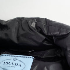 Prada Cropped Puffer Jacket Black - Size IT 42