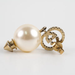 Gucci GG Crystal Pearl Earrings Costume Jewellery