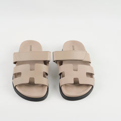 Hermes Chypre Sandals Beige Anglaise - Size 37.5