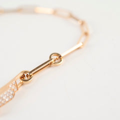 Hermes Kelly Chaine Rose Gold Diamond Choker Double/Bracelet 2025