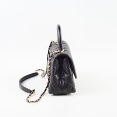 Chanel Coco Handle Small Caviar Black (Microchipped)