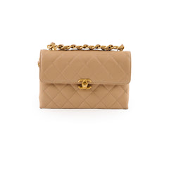 Chanel Seasonal Flap Lambskin Beige (Microchip)