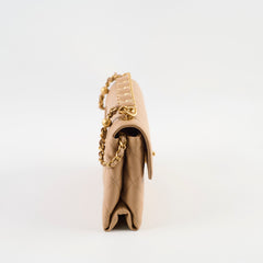 Chanel Seasonal Flap Lambskin Beige (Microchip)